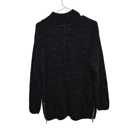 Cynthia Rowley Sweaters - Cynthia Rowley High Neck Side Zip Super Soft Long Sweater. Size Large